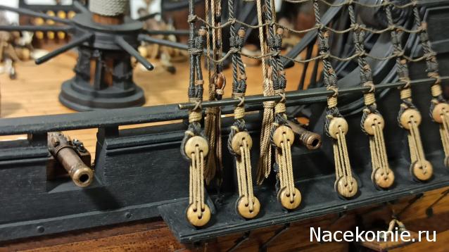 Собери Чёрную Жемчужину. Рангоут и такелаж.