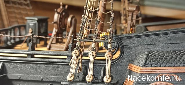 Собери Чёрную Жемчужину. Рангоут и такелаж.