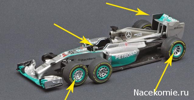 Formula 1 №40-Mercedes F1W05 - Льюис Хемилтон (2014)