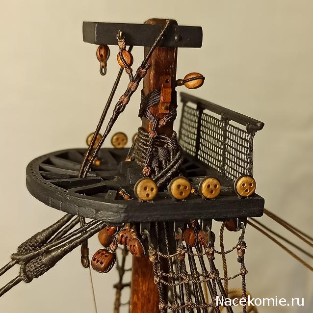 Собери Чёрную Жемчужину. Рангоут и такелаж.