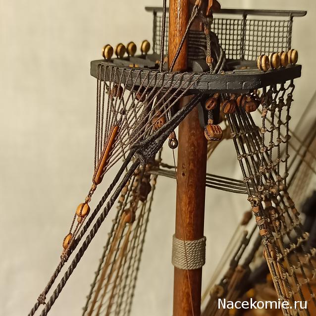 Собери Чёрную Жемчужину. Рангоут и такелаж.