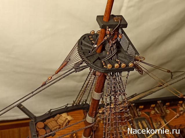 Собери Чёрную Жемчужину. Рангоут и такелаж.