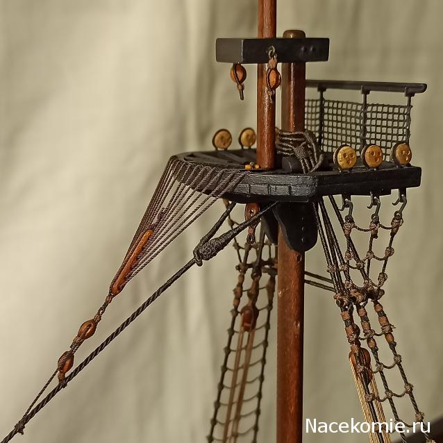 Собери Чёрную Жемчужину. Рангоут и такелаж.