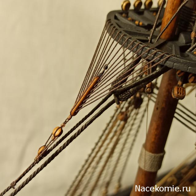 Собери Чёрную Жемчужину. Рангоут и такелаж.