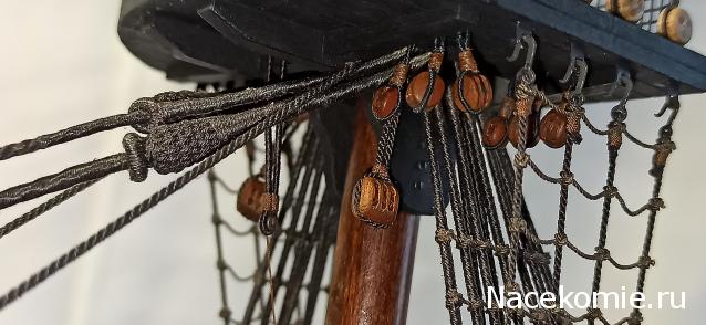 Собери Чёрную Жемчужину. Рангоут и такелаж.