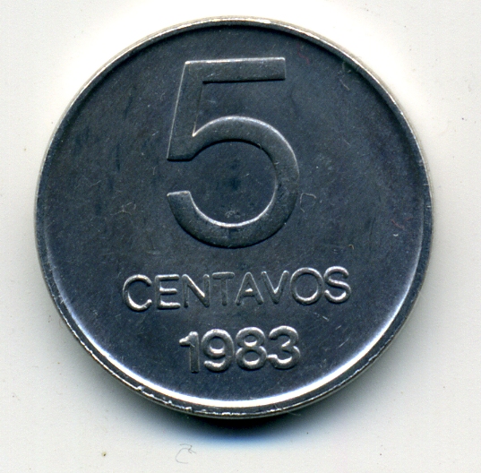 Монеты и Банкноты №431 - 5 сентаво (Аргентина), 20 сентаво (Колумбия)