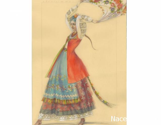 Куклы в народных костюмах №86 Кукла в праздничном девичьем костюме запорожской казачки