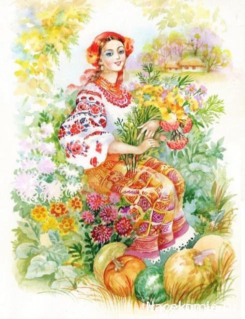 Народный костюм в живописи и графике