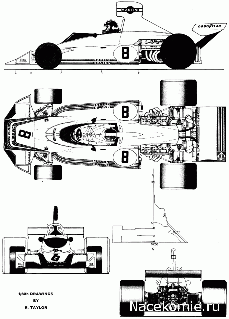 Formula 1 №50 - Brabham BT44B - Карлус Пасе (1975)