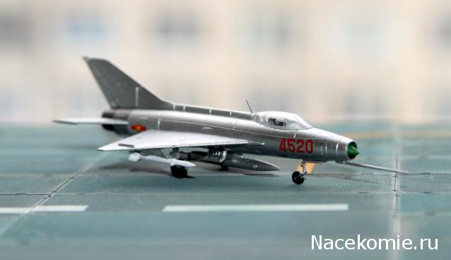 F-Toys VS13 F-8 Crusader и МиГ-21Ф 1/144