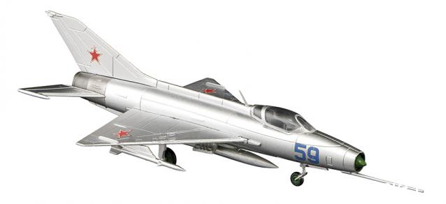 F-Toys VS13 F-8 Crusader и МиГ-21Ф 1/144