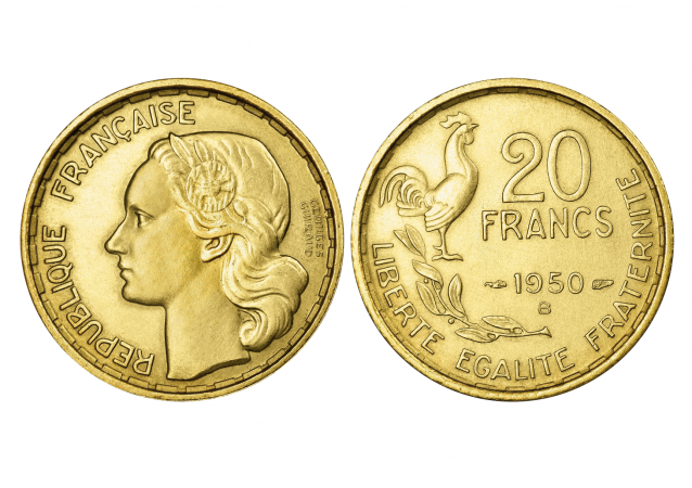 Монеты и Банкноты №453 - 20 франков (Франция)