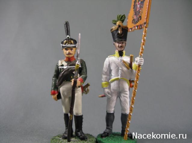 Наполеоновские войны №232 - Знаменосец пехотного полка. Австрия, 1812 г.