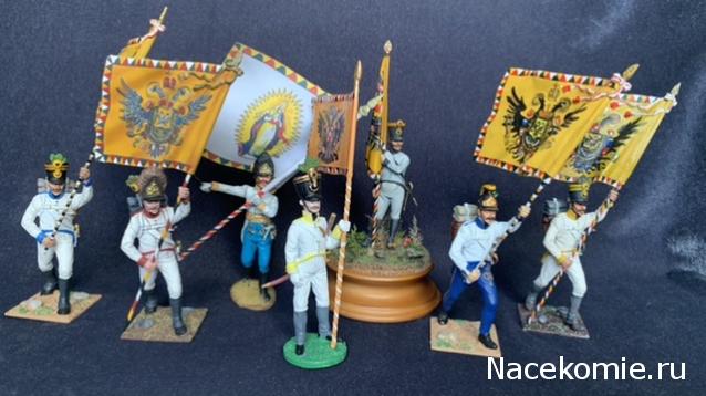Наполеоновские войны №232 - Знаменосец пехотного полка. Австрия, 1812 г.