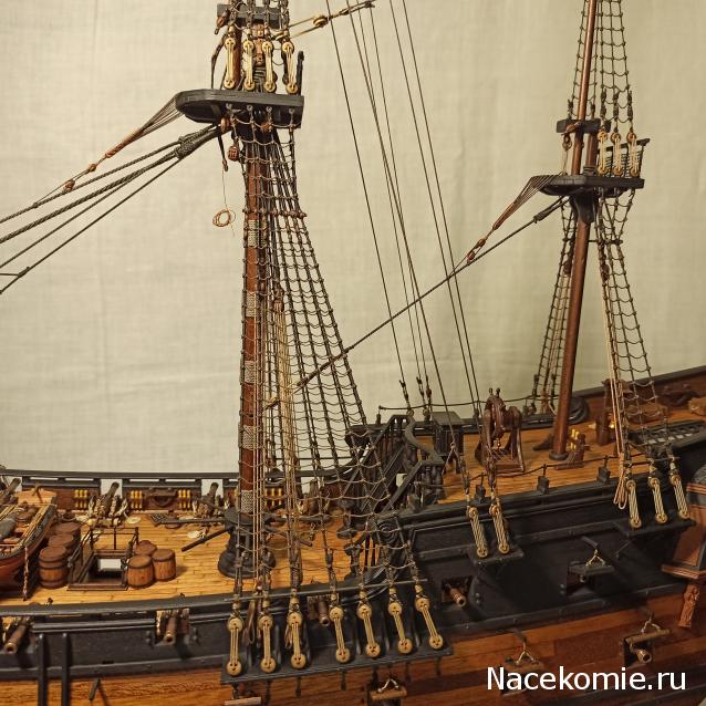 Собери Чёрную Жемчужину. Рангоут и такелаж.