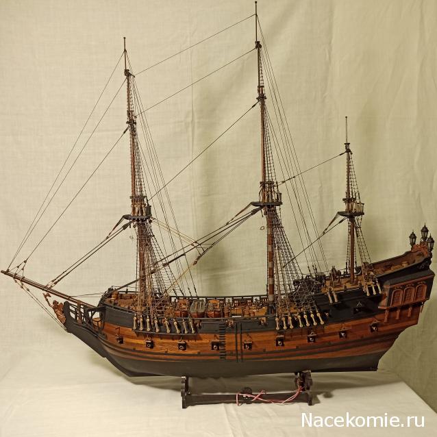 Собери Чёрную Жемчужину. Рангоут и такелаж.