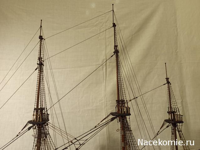 Собери Чёрную Жемчужину. Рангоут и такелаж.