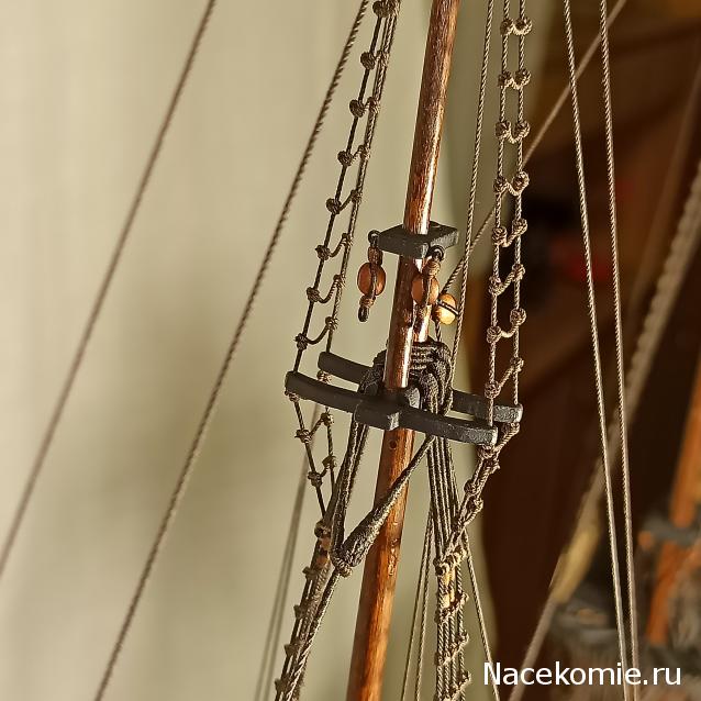 Собери Чёрную Жемчужину. Рангоут и такелаж.