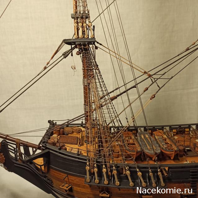 Собери Чёрную Жемчужину. Рангоут и такелаж.