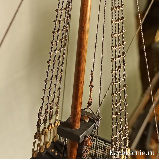 Собери Чёрную Жемчужину. Рангоут и такелаж.