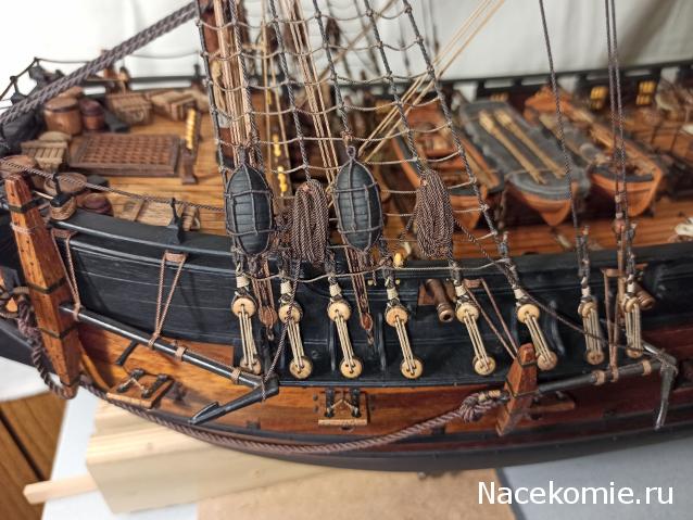 Собери Чёрную Жемчужину. Рангоут и такелаж.