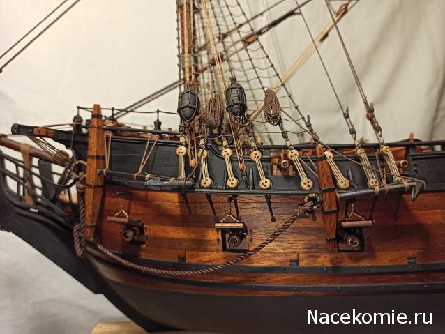 Собери Чёрную Жемчужину. Рангоут и такелаж.