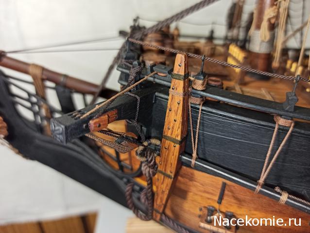 Собери Чёрную Жемчужину. Рангоут и такелаж.