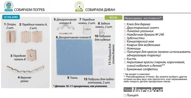 Собираем Муми-дом - Российская комплектация номеров