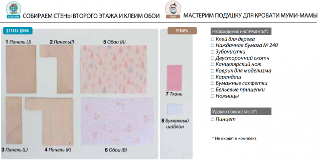 Собираем Муми-дом - Российская комплектация номеров