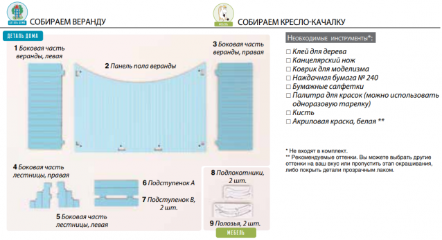 Собираем Муми-дом - Российская комплектация номеров