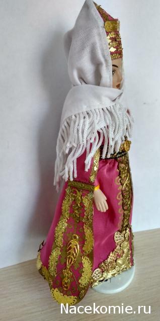 Куклы в народных костюмах №90 Кукла в кабардинском женском костюме