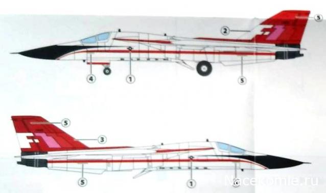 F-Toys VS16 Су-24 и F-111 в 1/144