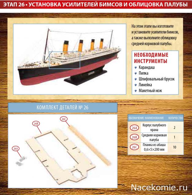 Соберите «Титаник» - Посылка №6