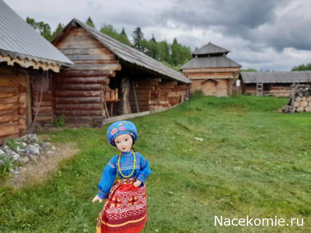 Куклы в народных костюмах №37 Кукла в девичьем костюме старообрядцев-"поляков" Томской губернии