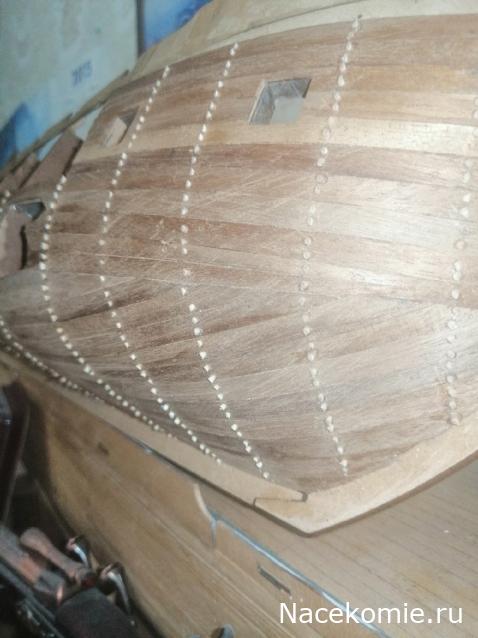 Собери Чёрную Жемчужину. Сборка: обшивка корпуса