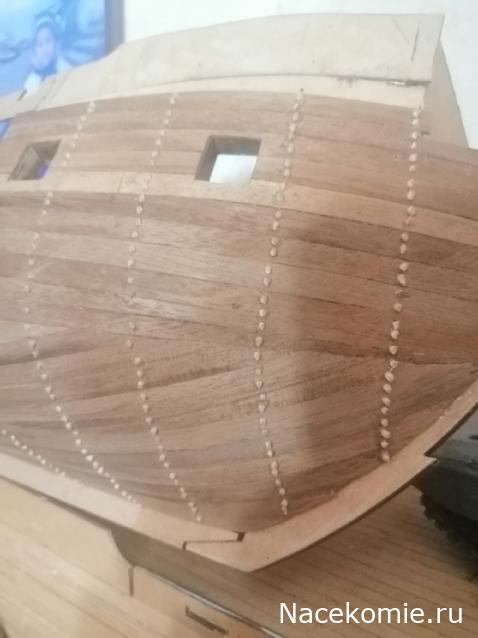 Собери Чёрную Жемчужину. Сборка: обшивка корпуса