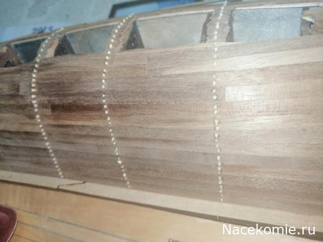 Собери Чёрную Жемчужину. Сборка: обшивка корпуса