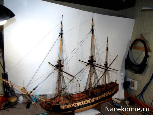 Французский фрегат "La Renommee"  1744 г  М 1:72