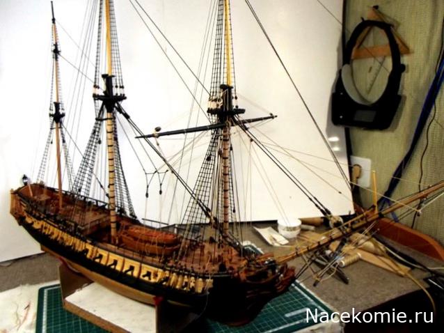 Французский фрегат "La Renommee"  1744 г  М 1:72