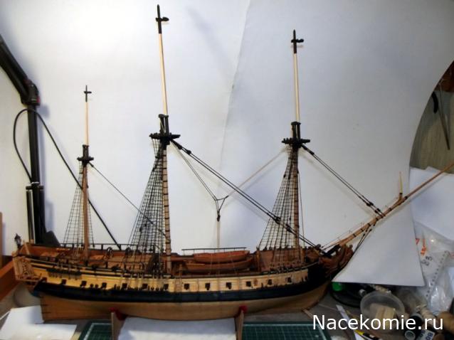 Французский фрегат "La Renommee"  1744 г  М 1:72