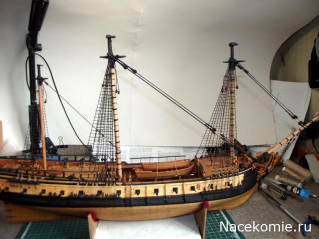 Французский фрегат "La Renommee"  1744 г  М 1:72