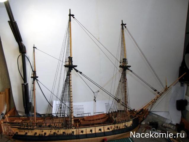 Французский фрегат "La Renommee"  1744 г  М 1:72