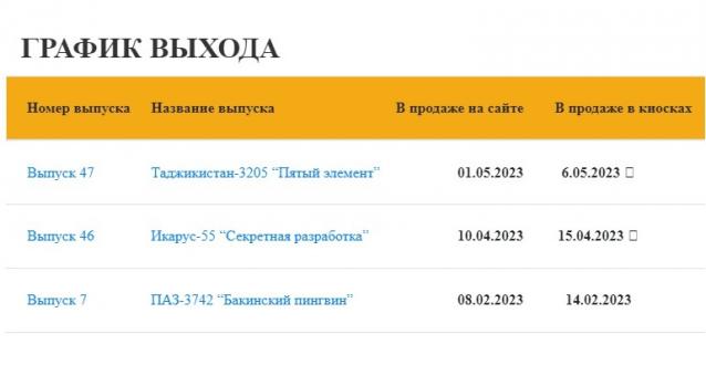 Наши Автобусы - График выхода и обсуждение