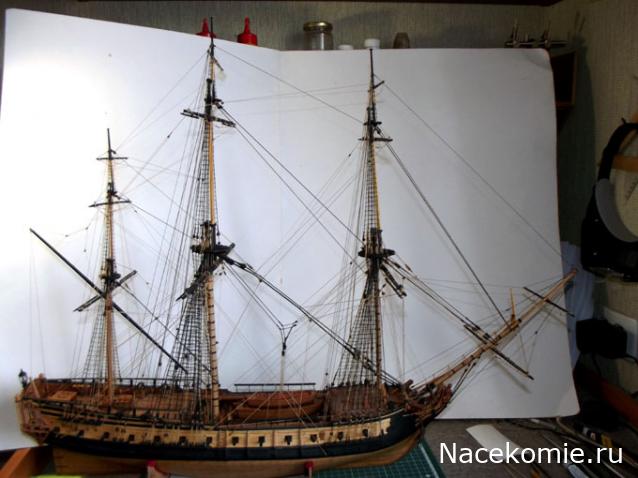 Французский фрегат "La Renommee"  1744 г  М 1:72