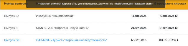 Наши Автобусы - График выхода и обсуждение