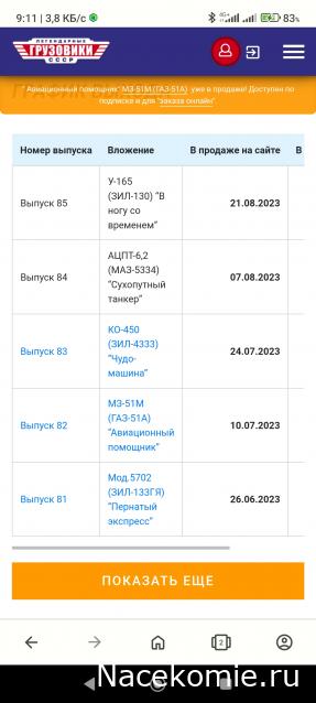 Легендарные Грузовики СССР - График выхода и обсуждение