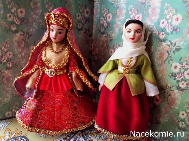 Куклы в народных костюмах №32 Кукла в азербайджанском праздничном костюме