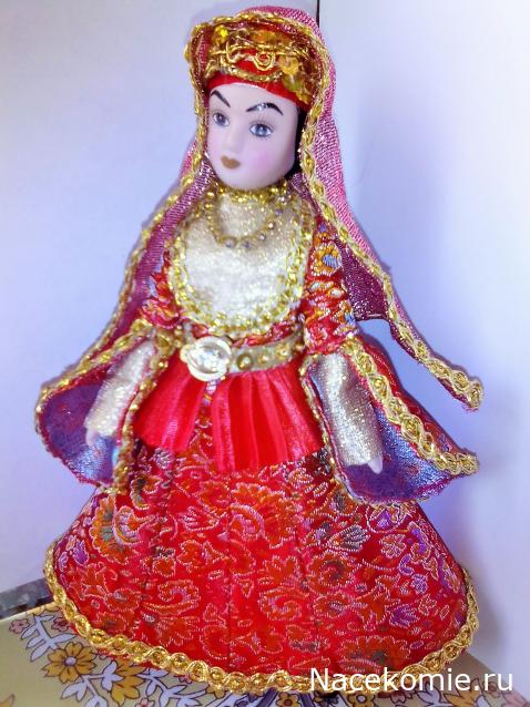 Куклы в народных костюмах №32 Кукла в азербайджанском праздничном костюме