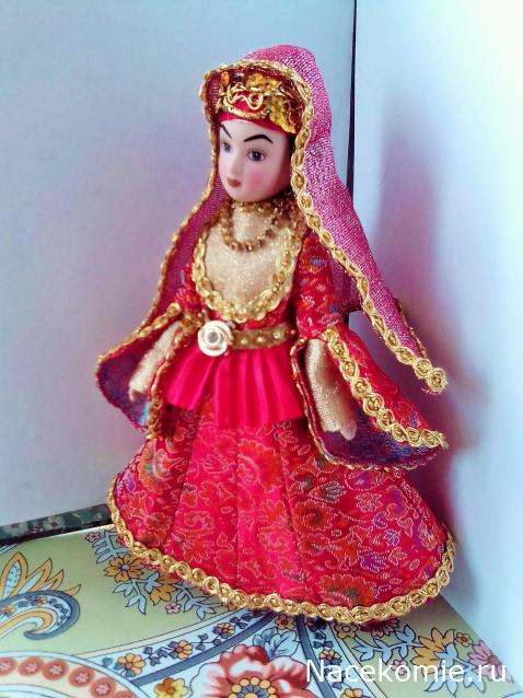 Куклы в народных костюмах №32 Кукла в азербайджанском праздничном костюме