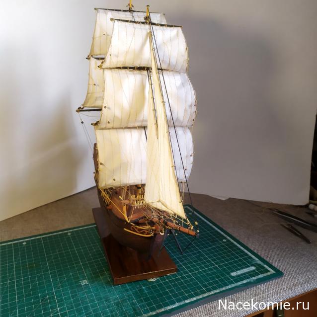 Бриг "Cygne"  M 1:50 По монографии Жана Будрио
